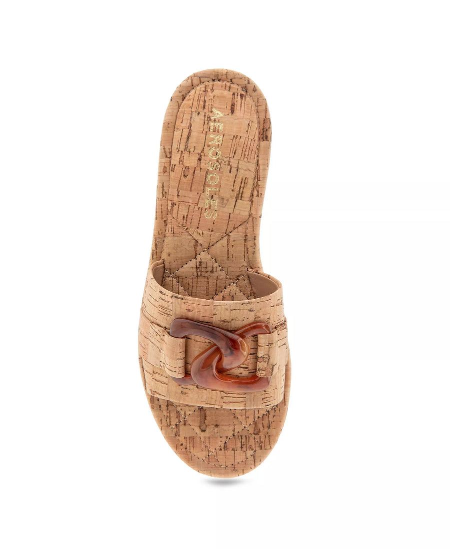 Aerosoles Women's Big Charm Slide Open Toe Sandals