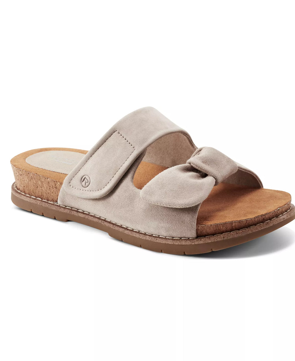 Rockport Women's Zova Bow Flat Slip-On Footbed Sandals