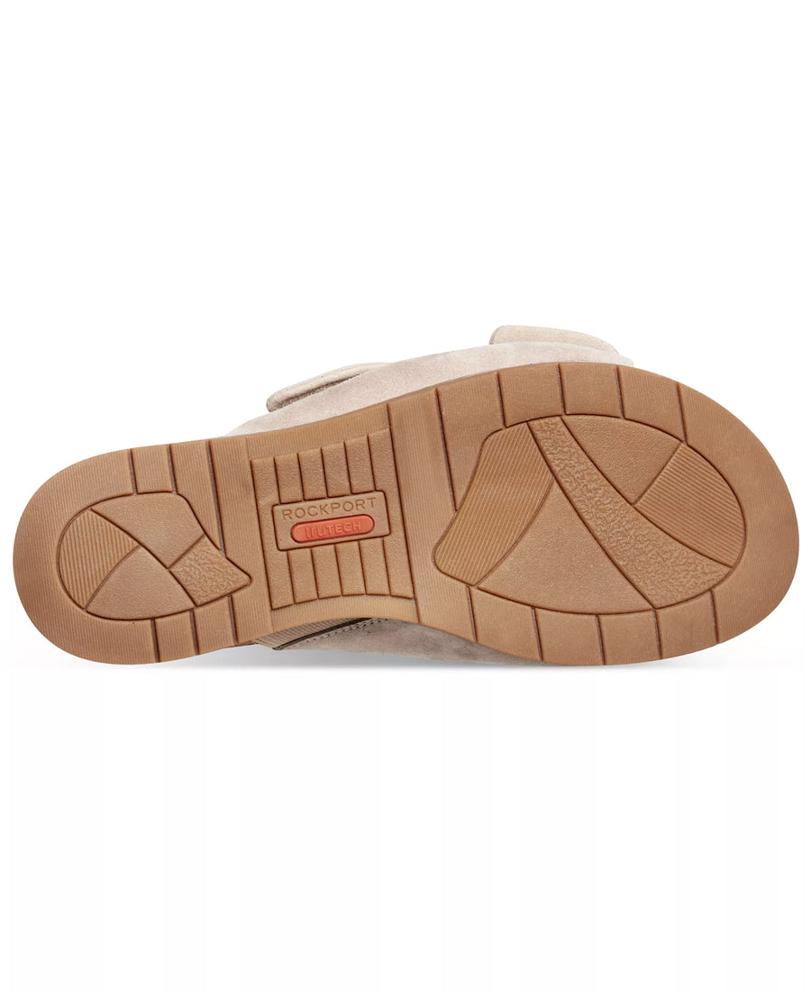Rockport Women's Zova Bow Flat Slip-On Footbed Sandals