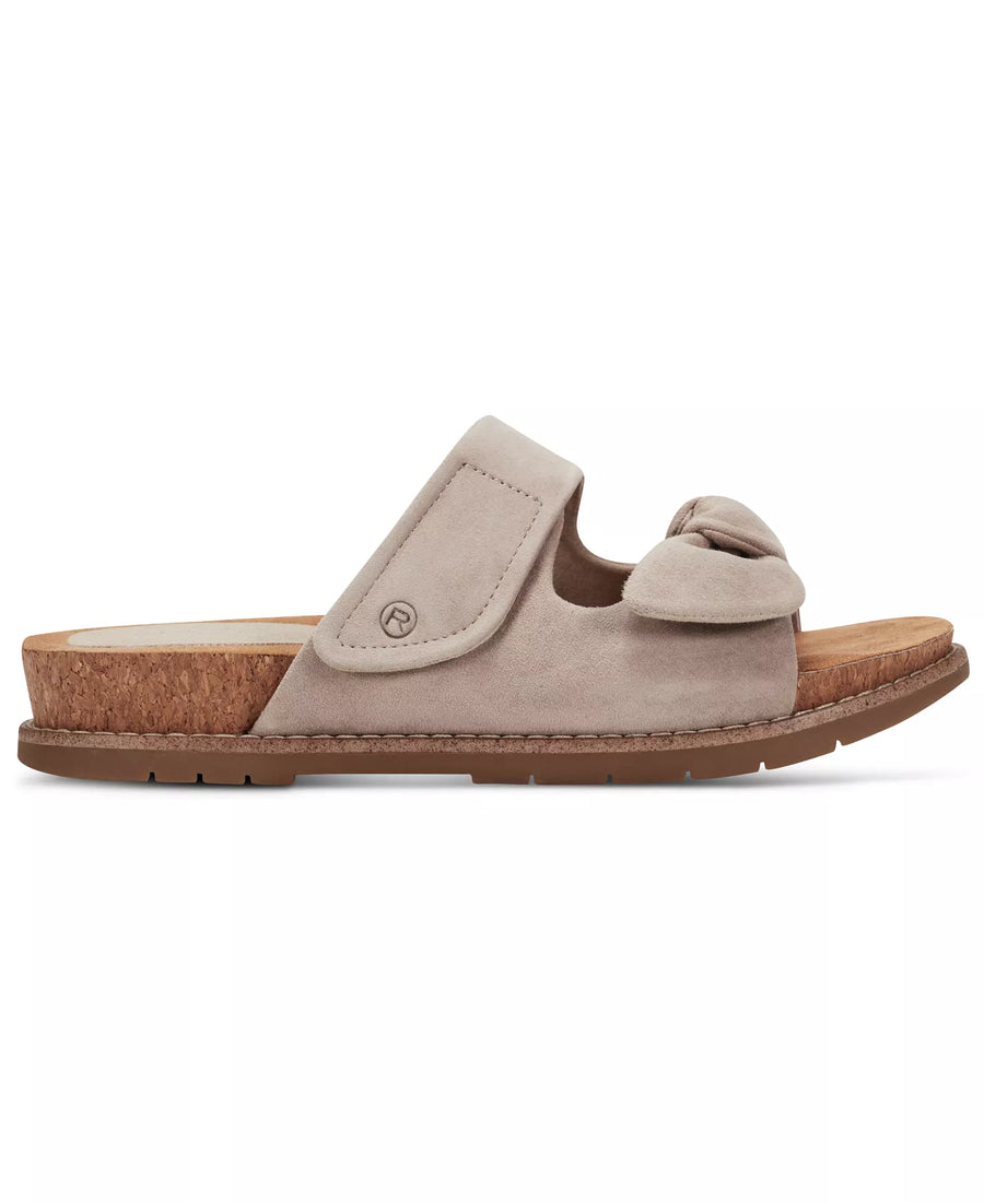 Rockport Women's Zova Bow Flat Slip-On Footbed Sandals