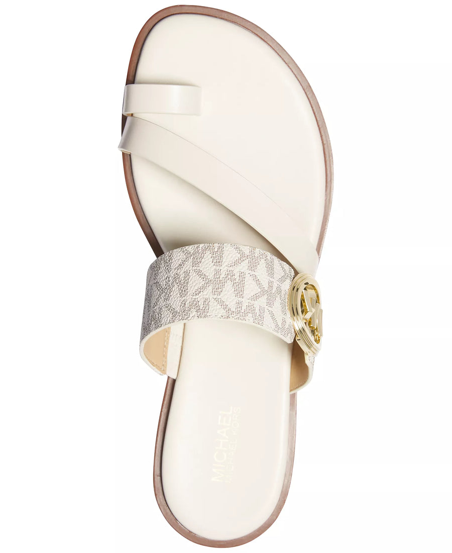 Michael Kors Michael Kors Women's Vera Toe-Ring Slip-On Flat Sandals