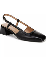 Naturalizer Women's Harper Block Heel Square Toe Slingback Pumps