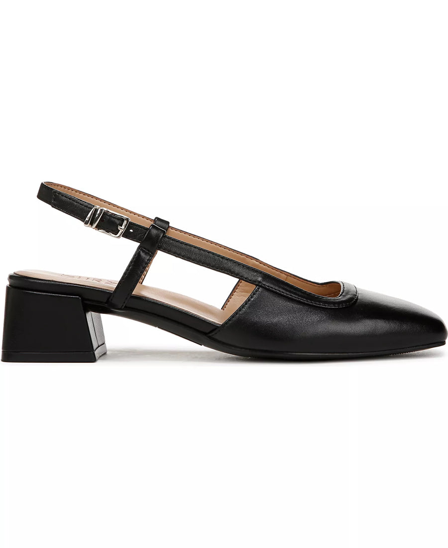 Naturalizer Women's Harper Block Heel Square Toe Slingback Pumps