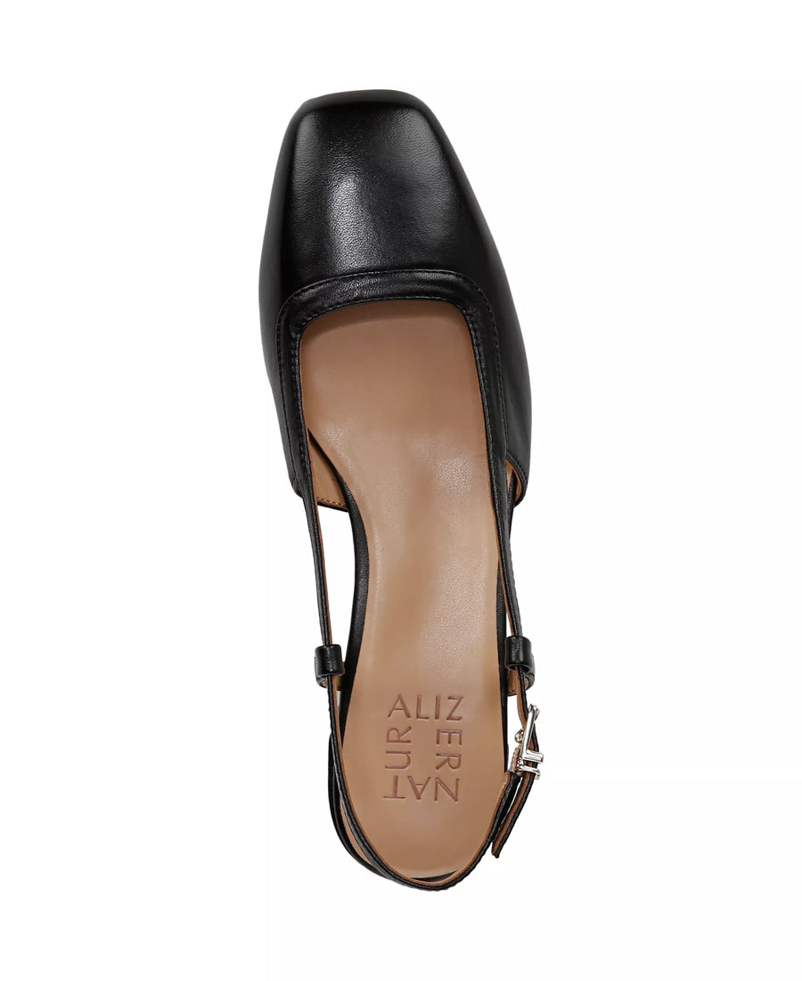 Naturalizer Women's Harper Block Heel Square Toe Slingback Pumps