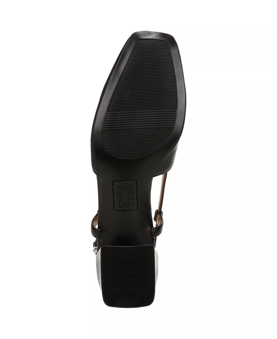Naturalizer Women's Harper Block Heel Square Toe Slingback Pumps