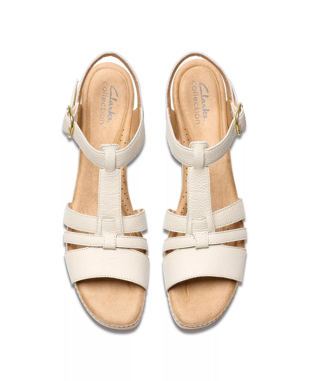 Clarks Seannah Madi Clog-Style Wedge T-Strap Sandals