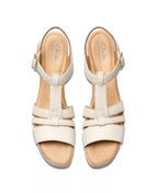 Clarks Seannah Madi Clog-Style Wedge T-Strap Sandals