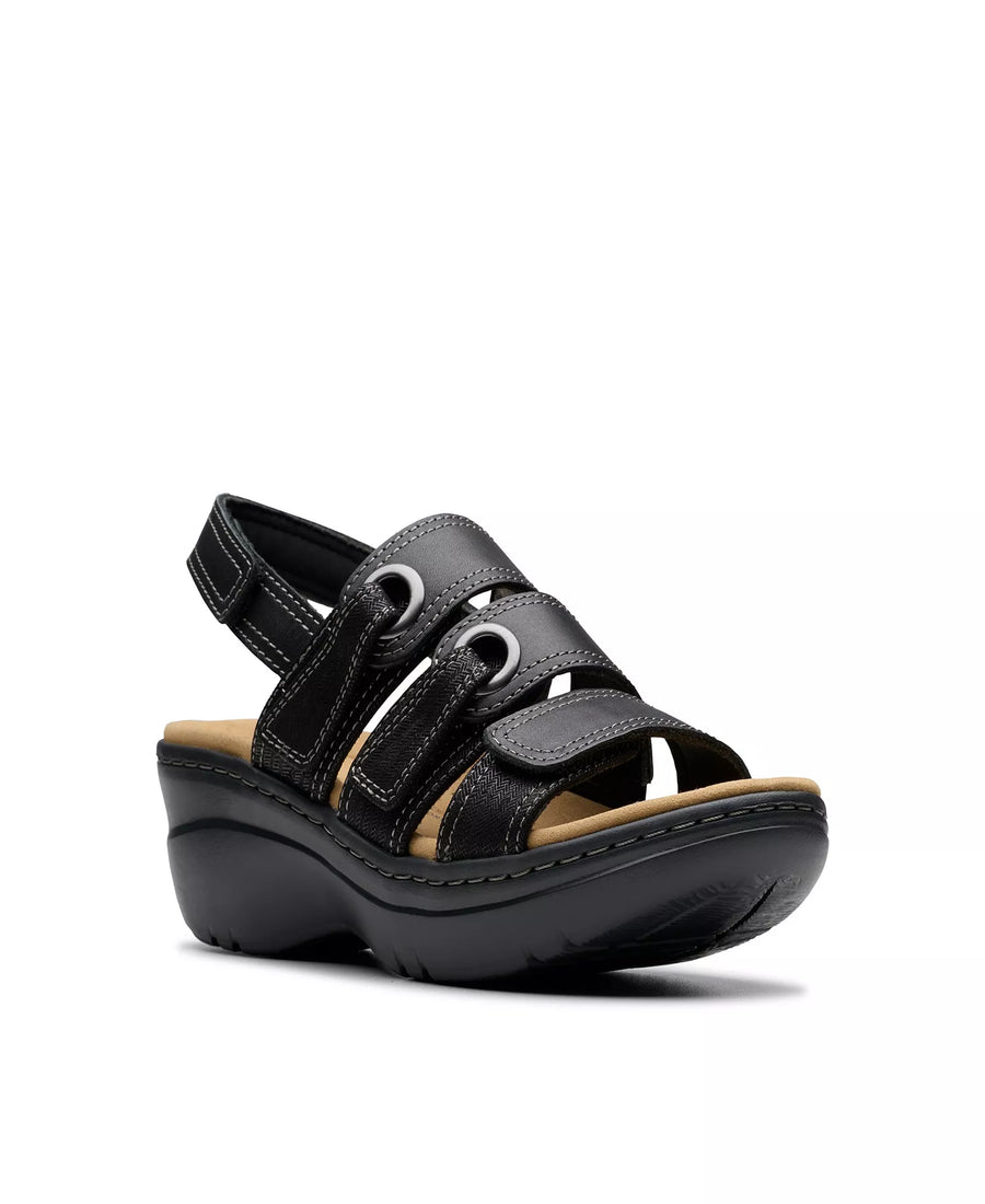 Clarks Merliah2 Bali Wedge Leather Casual Sandals
