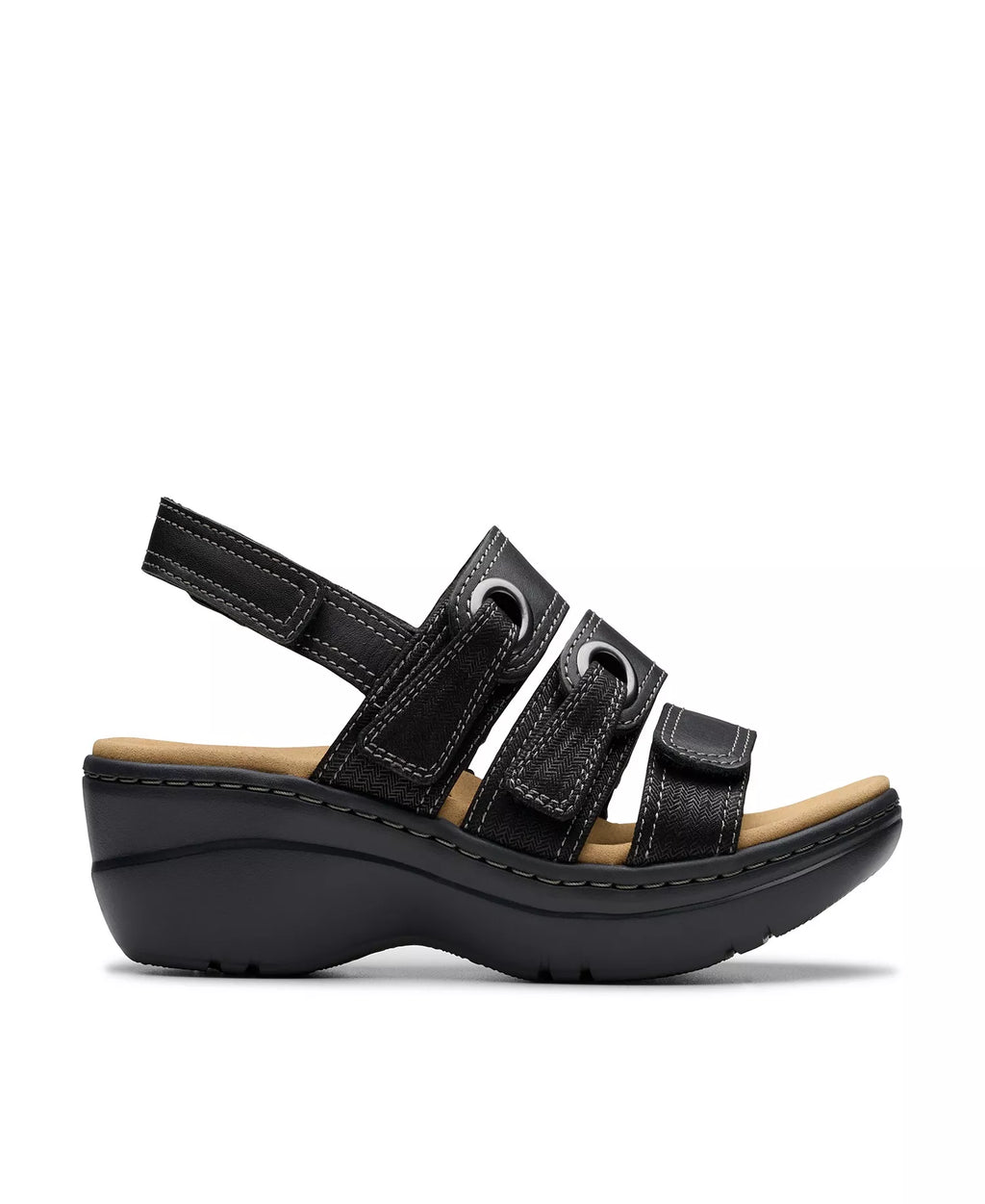 Clarks Merliah2 Bali Wedge Leather Casual Sandals
