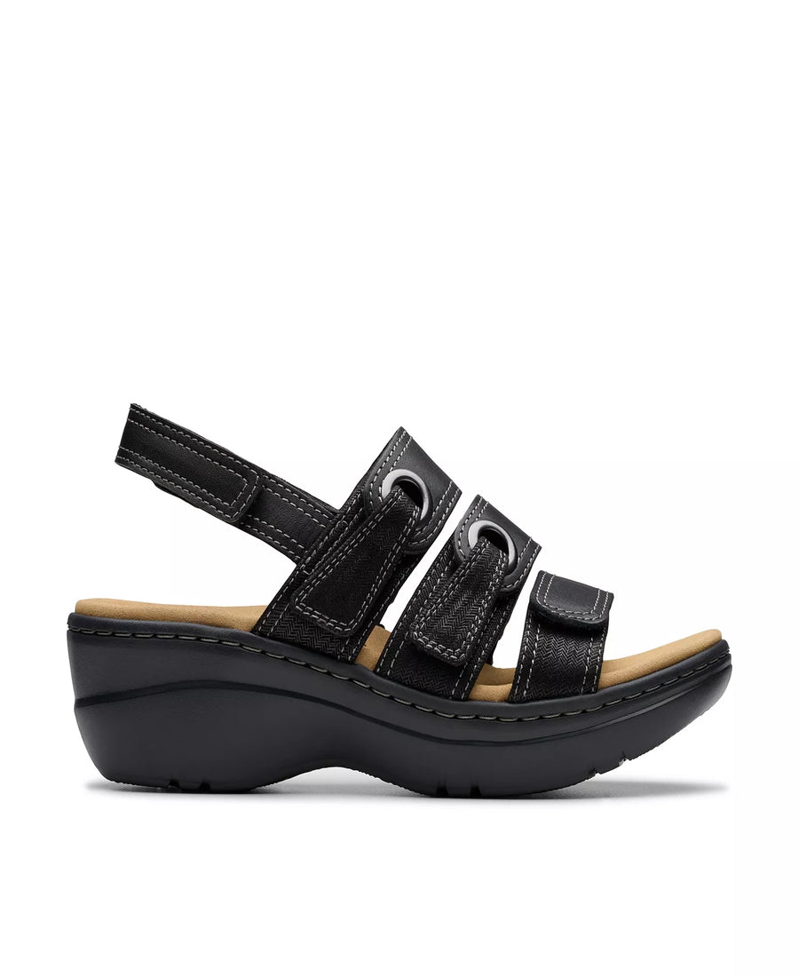 Clarks Merliah2 Bali Wedge Leather Casual Sandals
