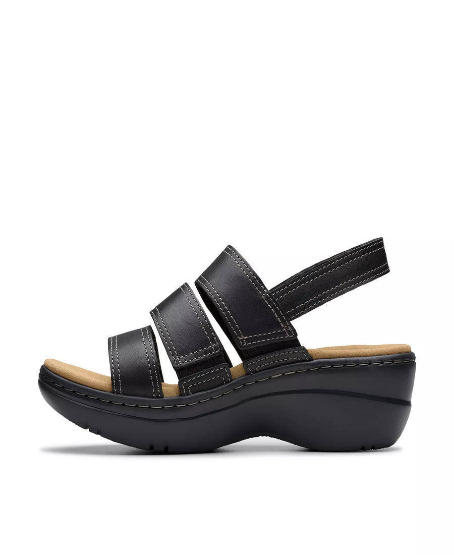 Clarks Merliah2 Bali Wedge Leather Casual Sandals