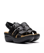 Clarks Merliah2 Bali Wedge Leather Casual Sandals