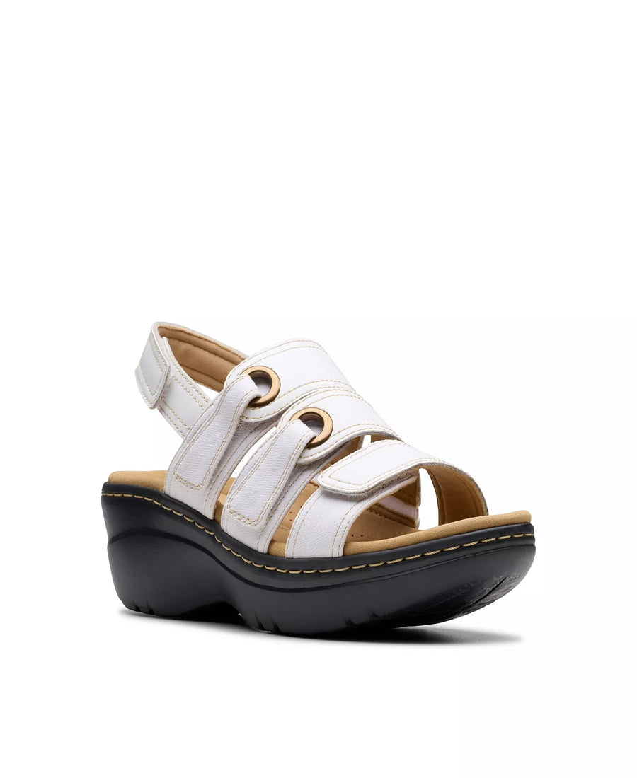 Clarks Merliah2 Bali Wedge Leather Casual Sandals