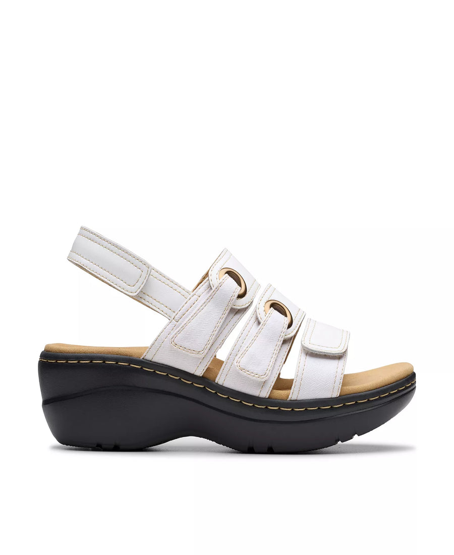 Clarks Merliah2 Bali Wedge Leather Casual Sandals
