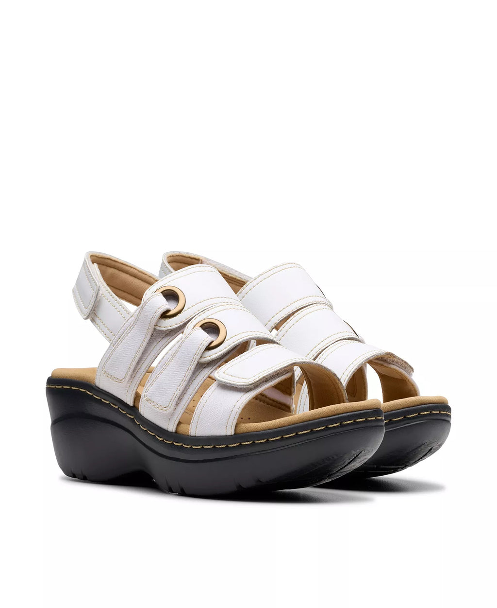 Clarks Merliah2 Bali Wedge Leather Casual Sandals