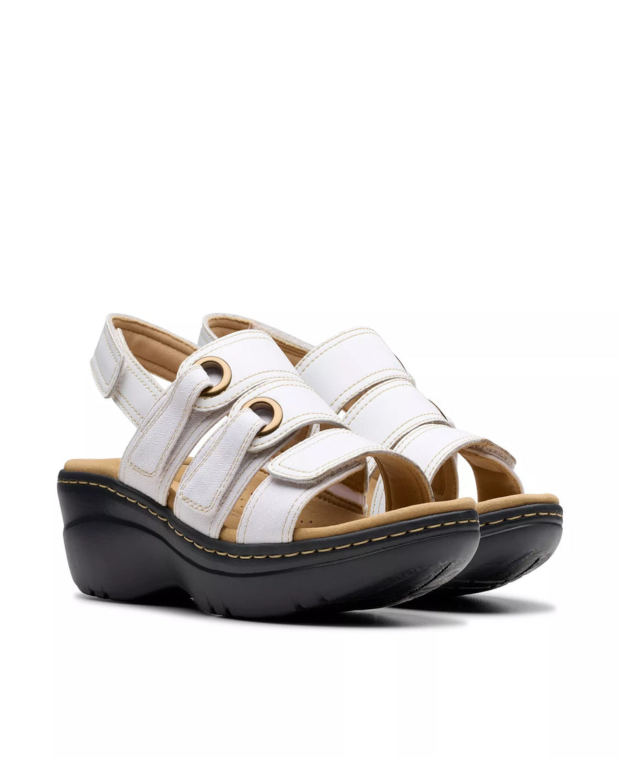 Clarks Merliah2 Bali Wedge Leather Casual Sandals