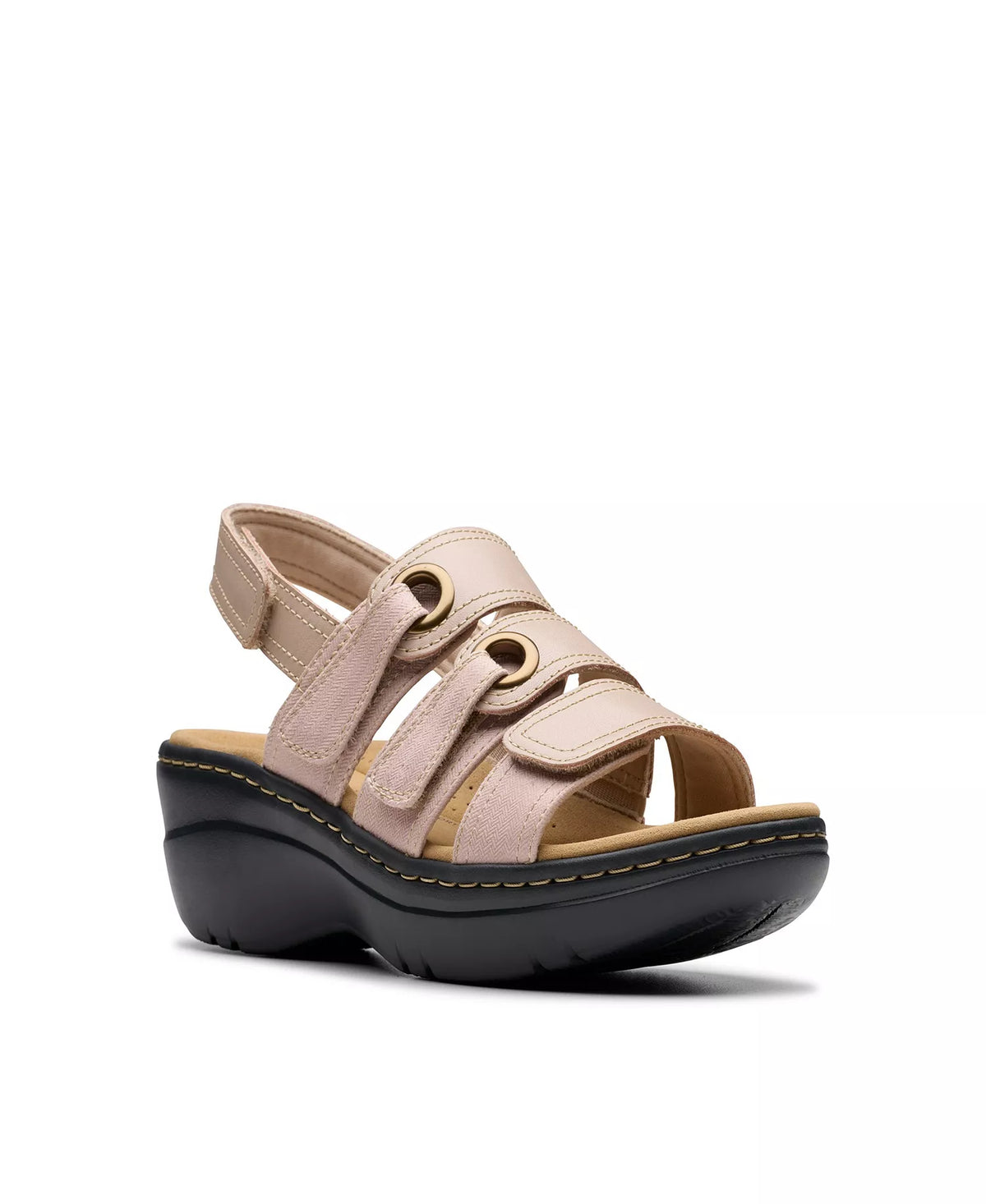 Clarks Merliah2 Bali Wedge Leather Casual Sandals