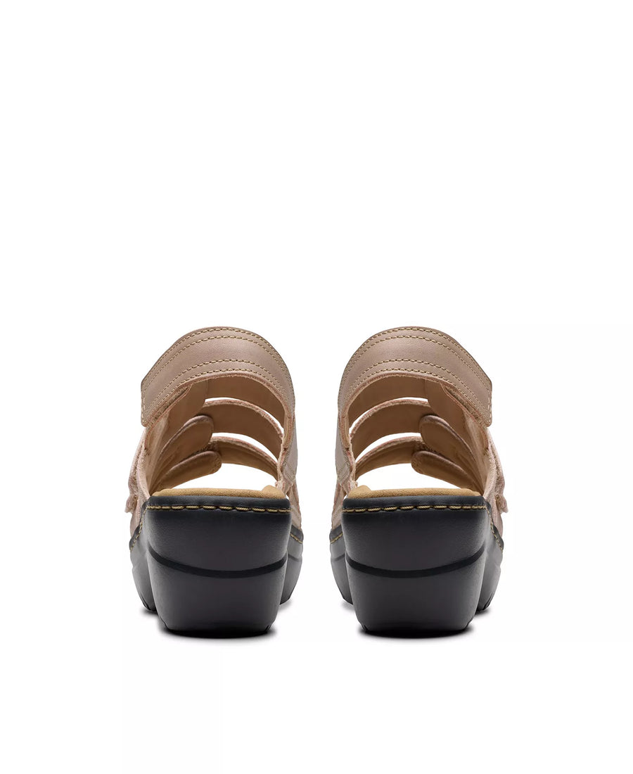 Clarks Merliah2 Bali Wedge Leather Casual Sandals