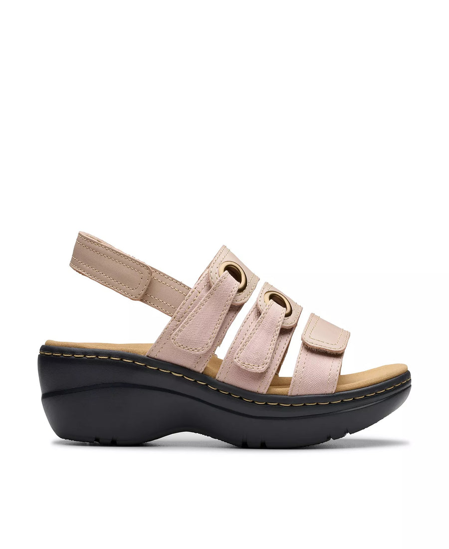 Clarks Merliah2 Bali Wedge Leather Casual Sandals