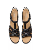 Clarks Emily2 Rose Leather Block Heel Sandals