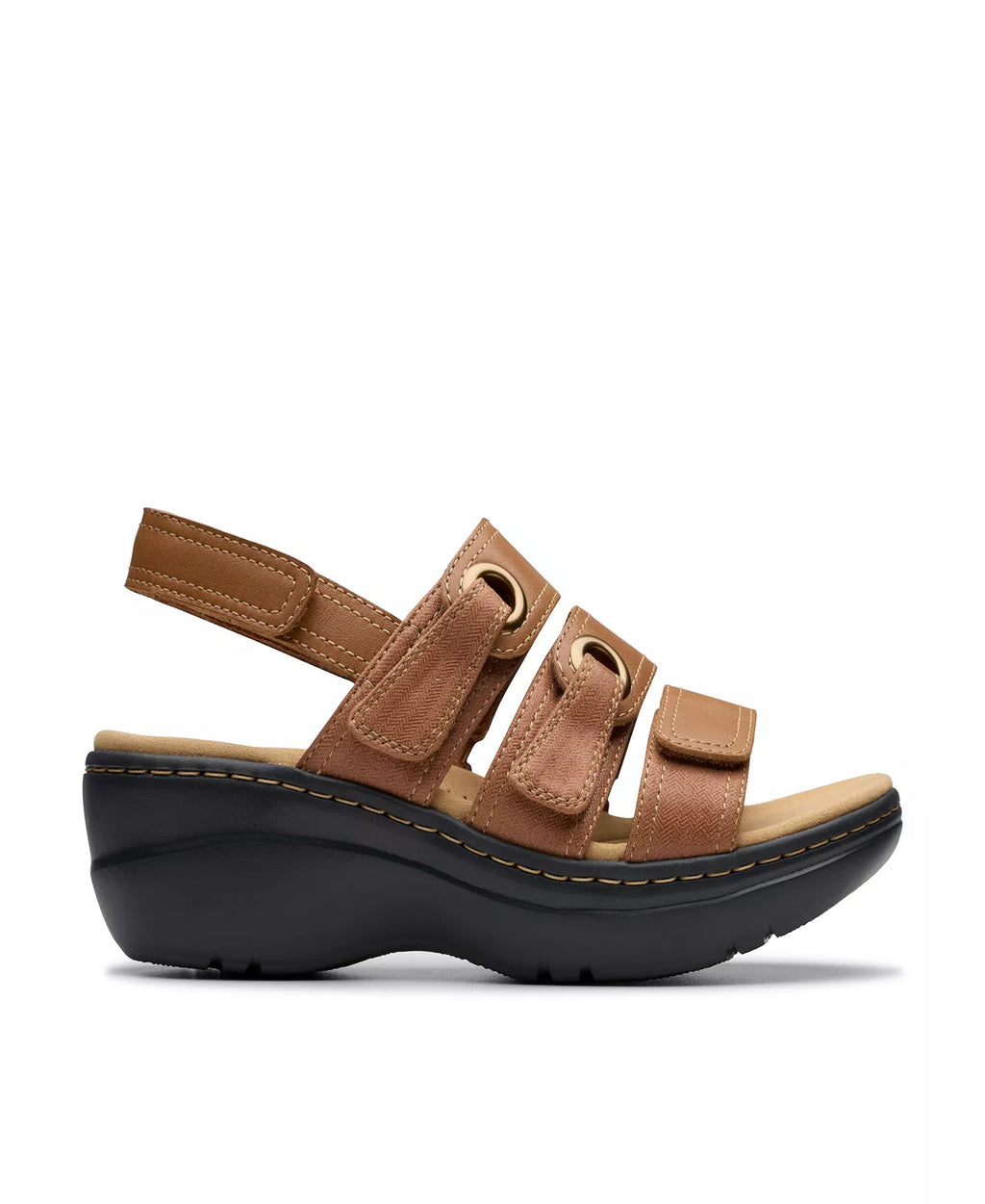 Clarks Merliah2 Bali Wedge Leather Casual Sandals