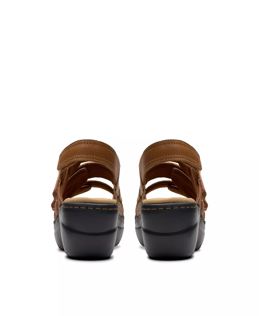 Clarks Merliah2 Bali Wedge Leather Casual Sandals