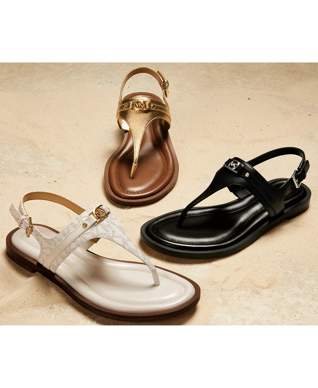 Michael Kors Michael Kors Women's Mandy Logo Slingback Thong Sandals