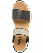 Born Women's Mimi Round Toe Wedge Sandals