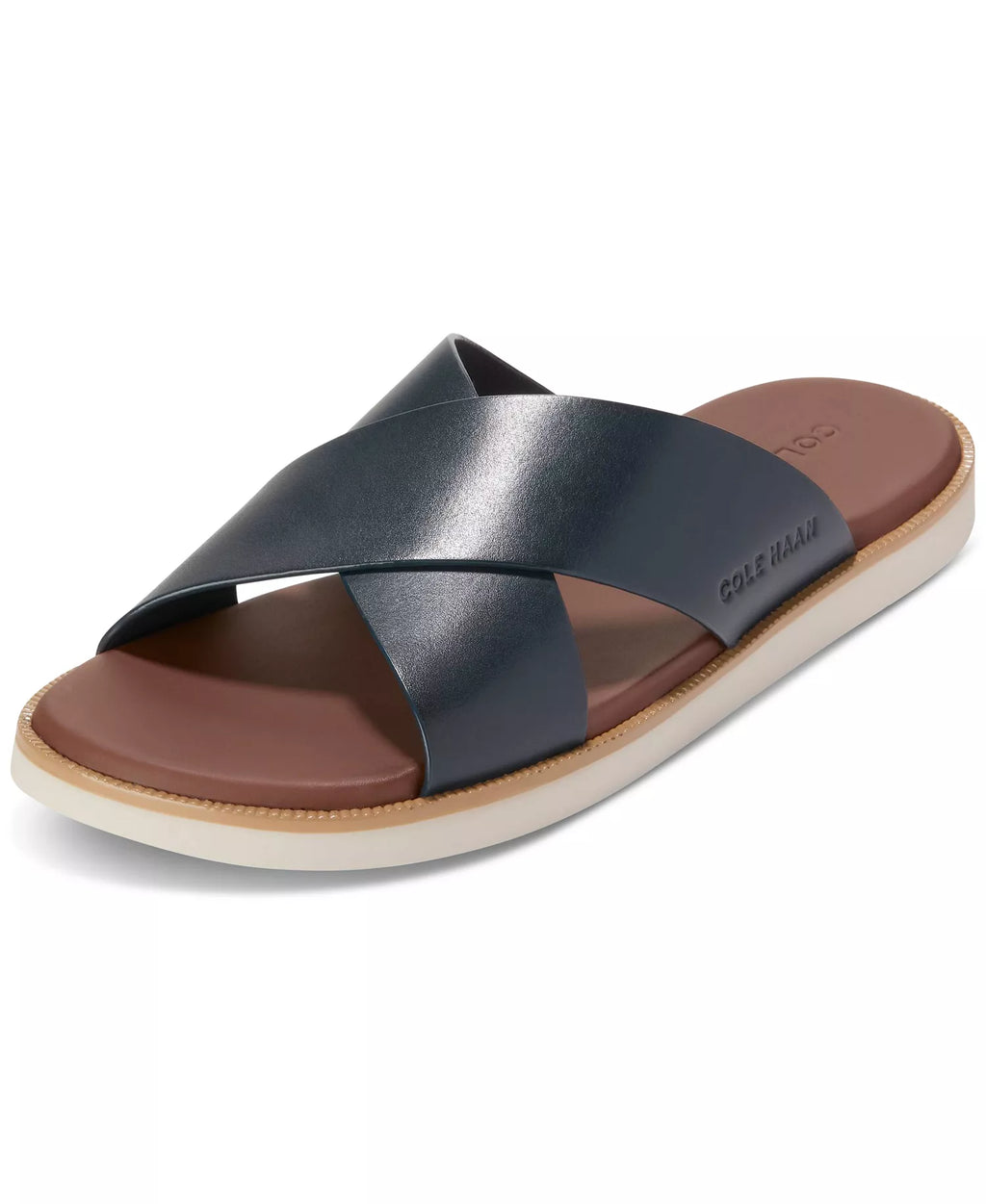 Cole Haan Men's Nantucket Cross Strap Slip-On Slide Sandals