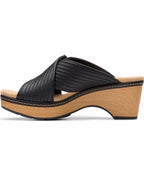Clarks Seannah Nora Wedge Block Heel Sandals