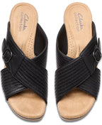 Clarks Seannah Nora Wedge Block Heel Sandals