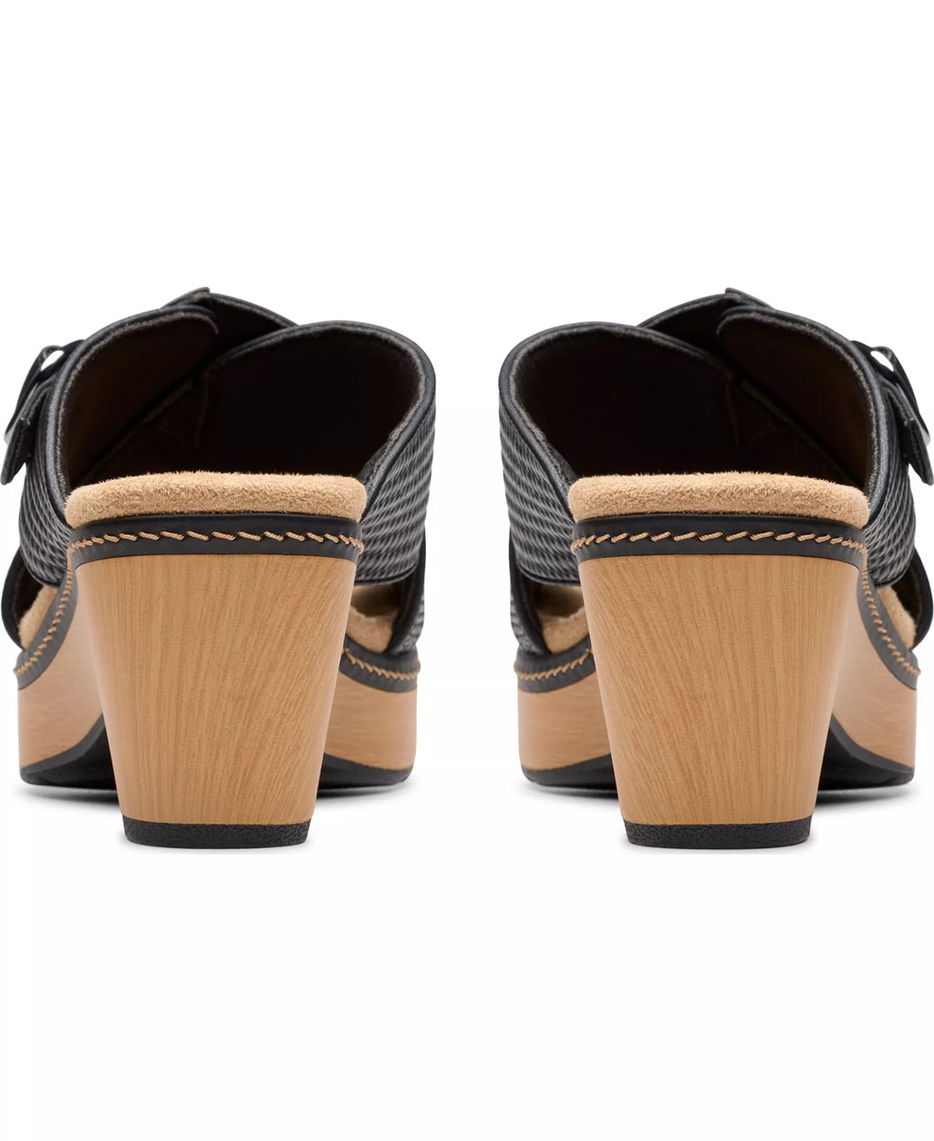 Clarks Seannah Nora Wedge Block Heel Sandals