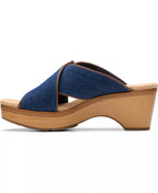 Clarks Seannah Nora Wedge Block Heel Sandals
