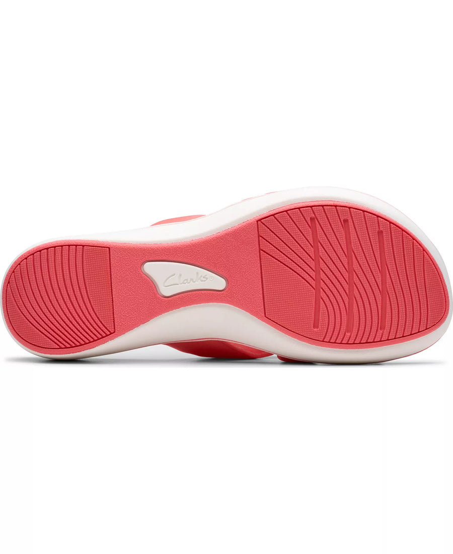Clarks Cloudsteppers Breeze Rae Cam Slip-On Flat Sandals