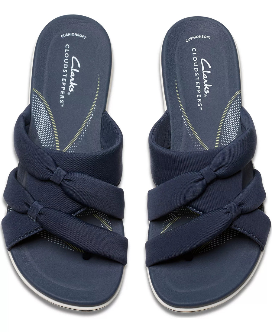 Clarks Cloudsteppers Breeze Rae Cam Slip-On Flat Sandals