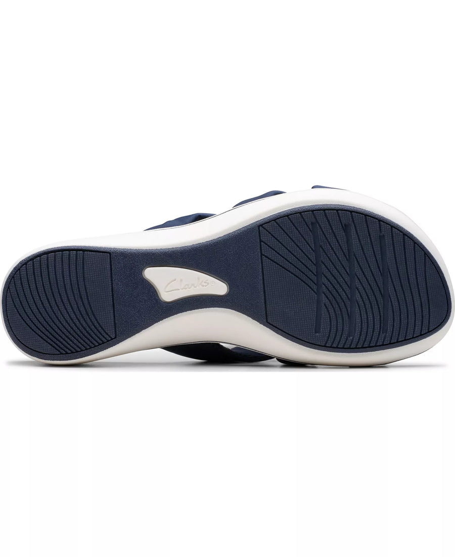 Clarks Cloudsteppers Breeze Rae Cam Slip-On Flat Sandals