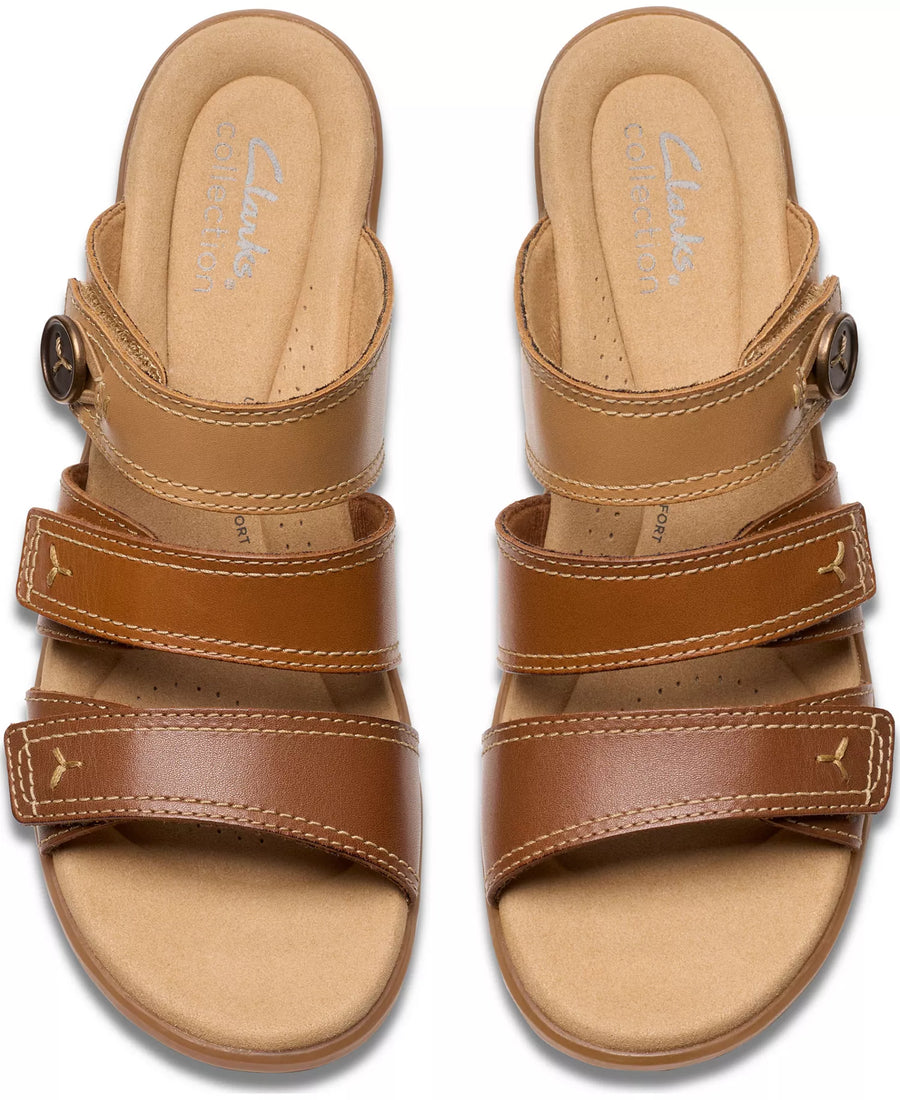 Clarks Collection Women's Emily2 Adella Block Heel Sandals