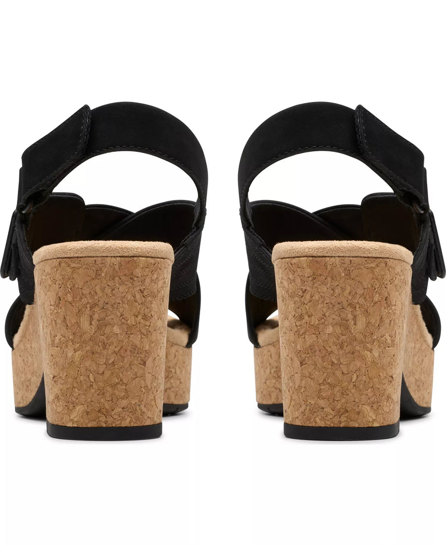 Clarks Collection Nerisa West Buckle Wedge Sandals