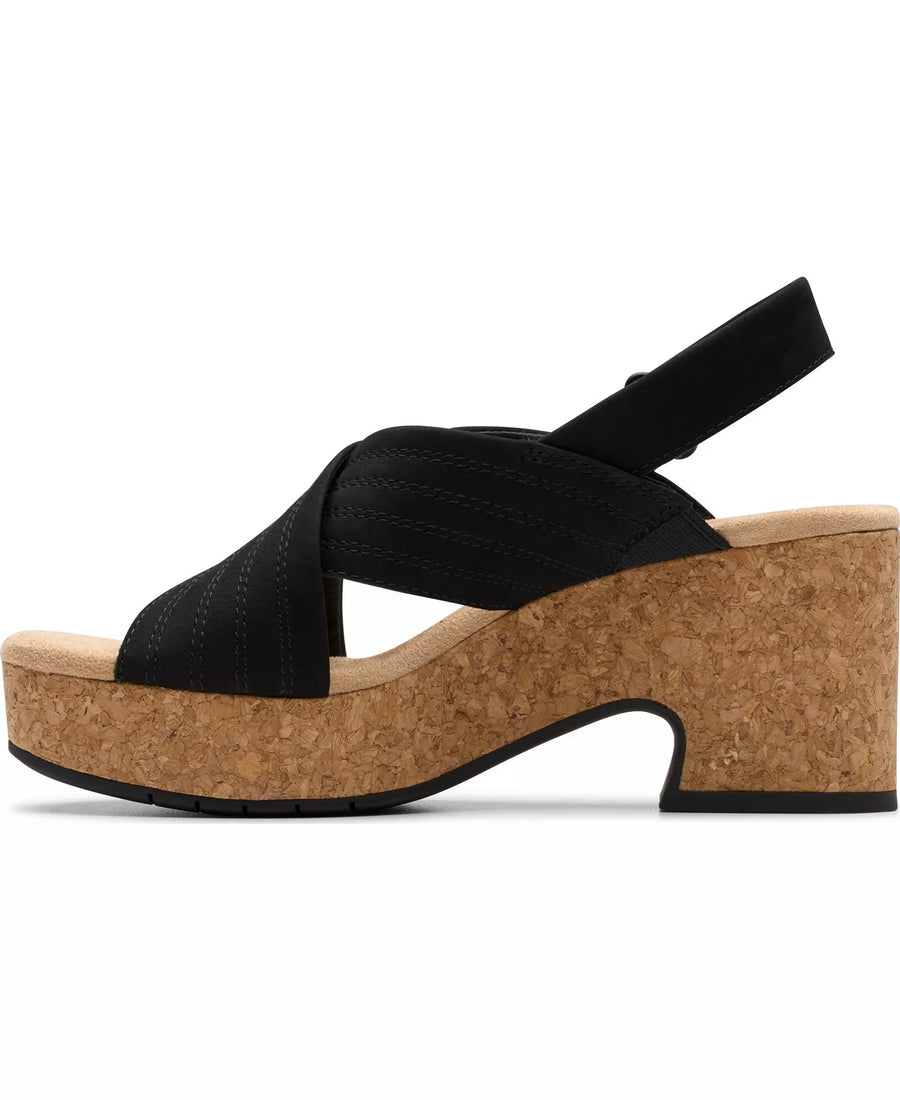 Clarks Collection Nerisa West Buckle Wedge Sandals