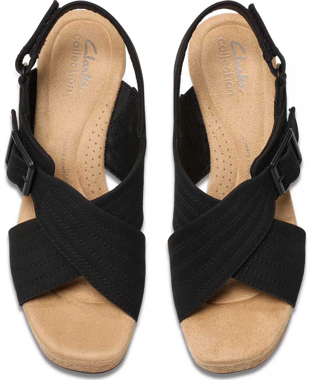 Clarks Collection Nerisa West Buckle Wedge Sandals