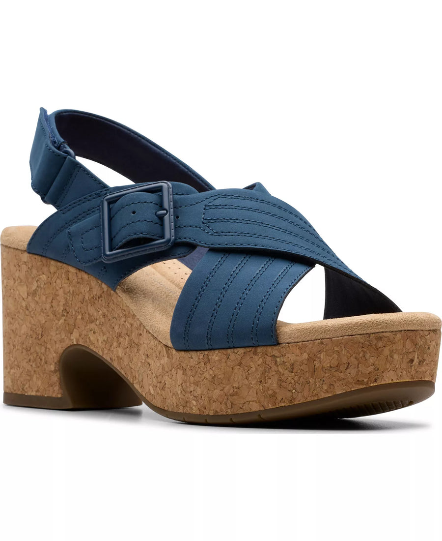 Clarks Collection Nerisa West Buckle Wedge Sandals