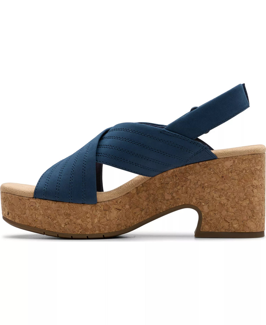 Clarks Collection Nerisa West Buckle Wedge Sandals
