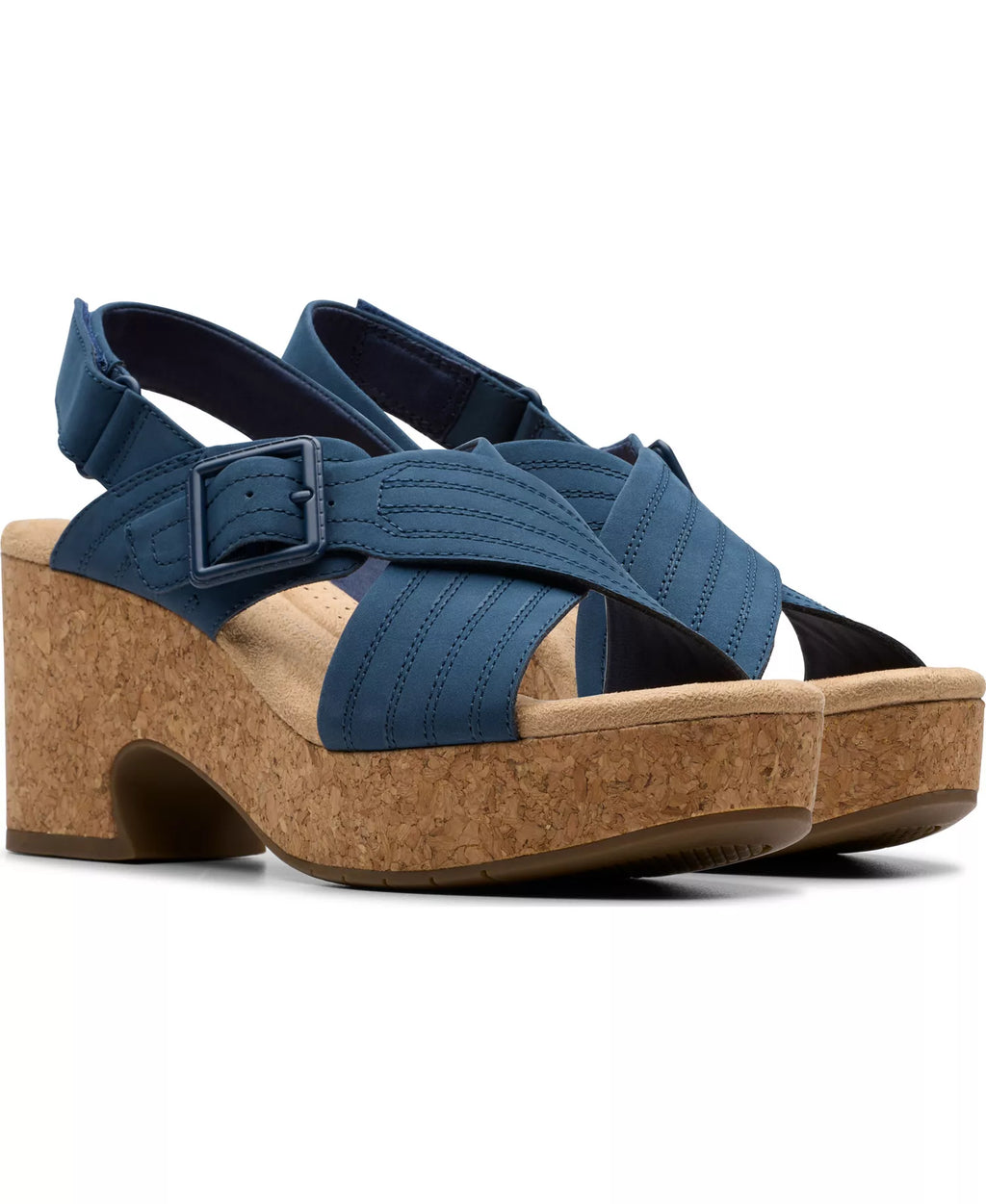 Clarks Collection Nerisa West Buckle Wedge Sandals