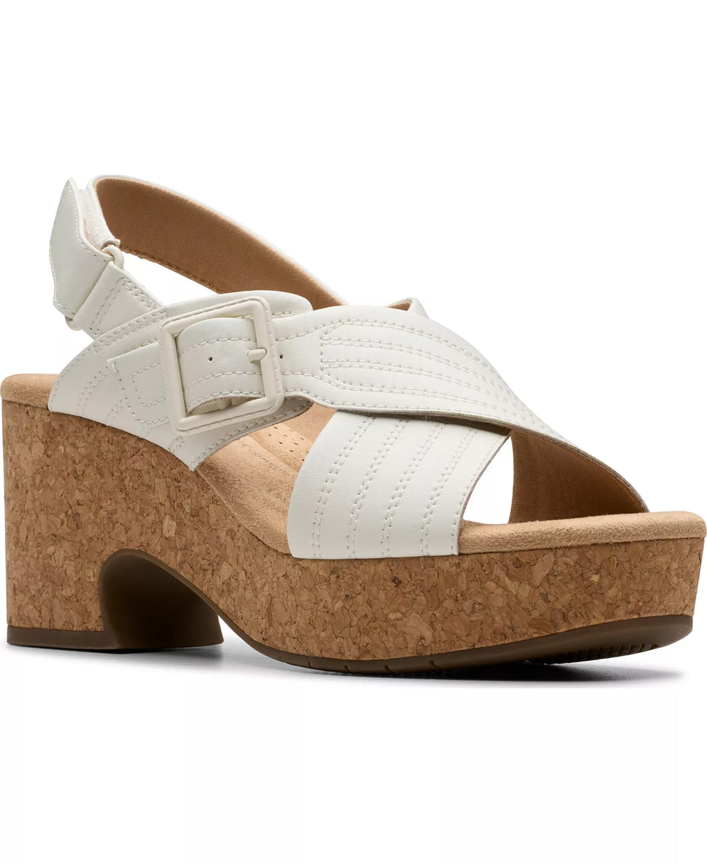 Clarks Collection Nerisa West Buckle Wedge Sandals