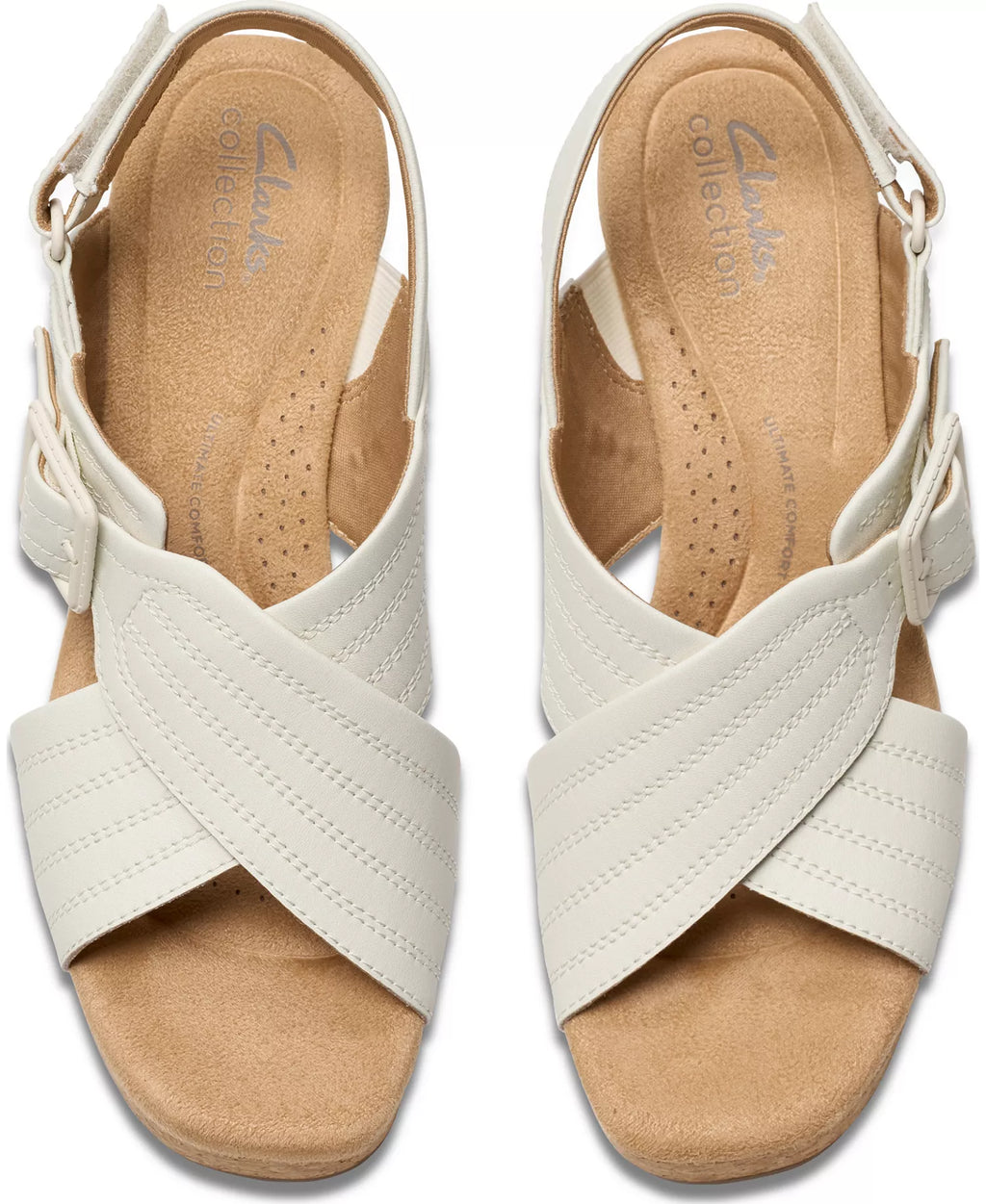 Clarks Collection Nerisa West Buckle Wedge Sandals