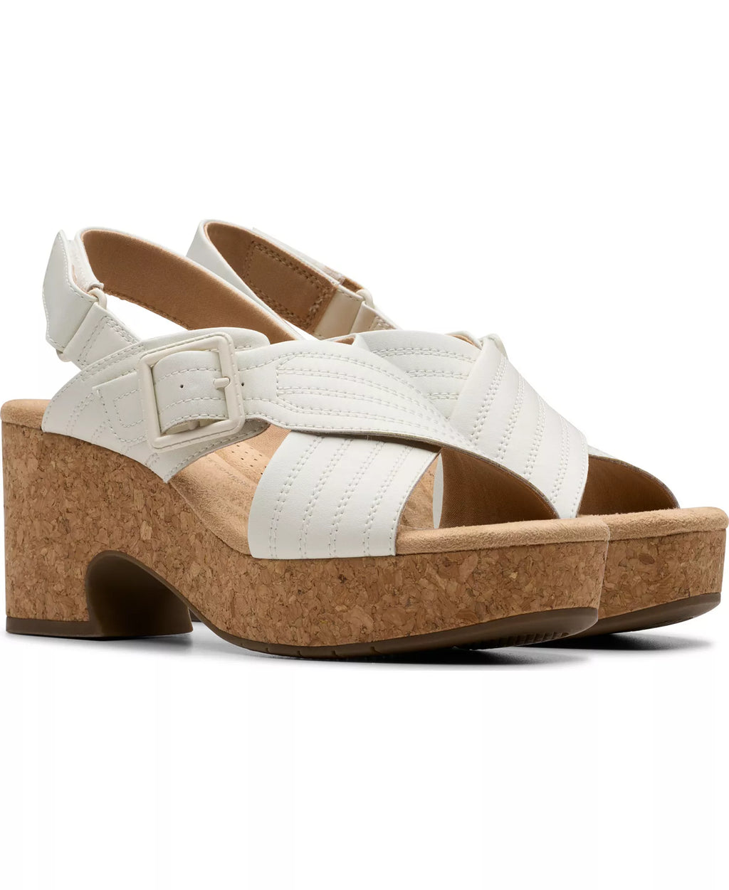 Clarks Collection Nerisa West Buckle Wedge Sandals