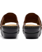 Clarks Merliah2 Belle Flower Leather Wedge Sandals