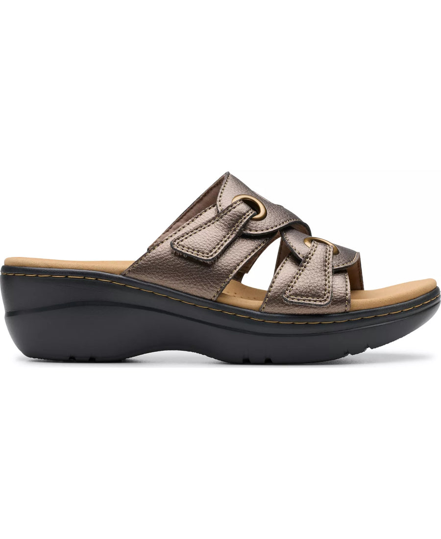 Clarks Merliah2 Cove Casual Leather Wedge Sandals