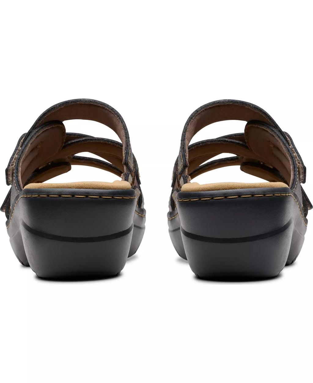 Clarks Merliah2 Cove Casual Leather Wedge Sandals