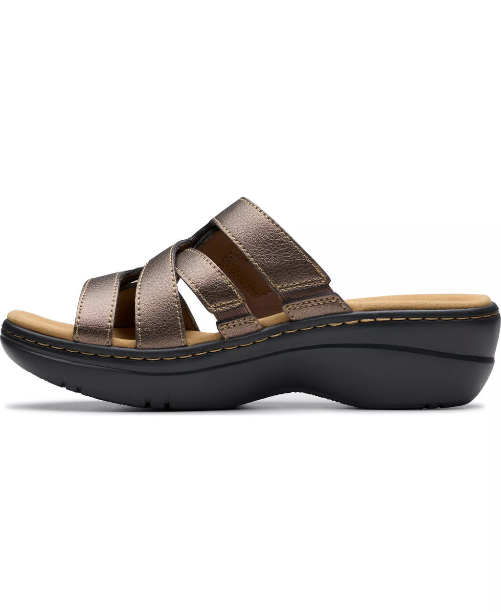 Clarks Merliah2 Cove Casual Leather Wedge Sandals